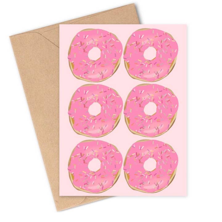 Donut Greeting Card for Any Occasion for wholesale by Lauren Felice
