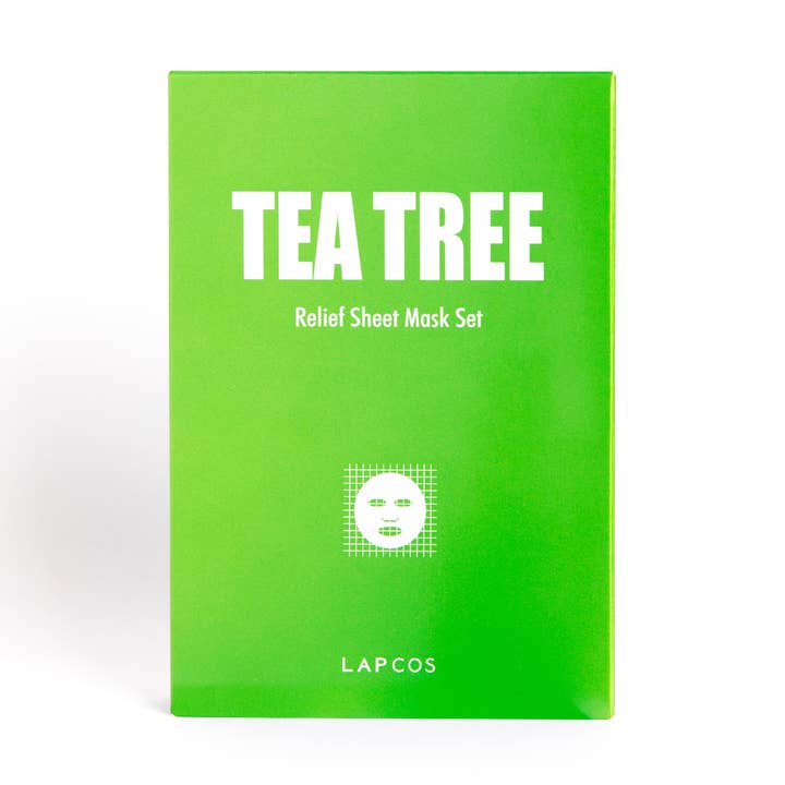 Tea Tree Derma Sheet Mask 5-pack for wholesale by LAPCOS