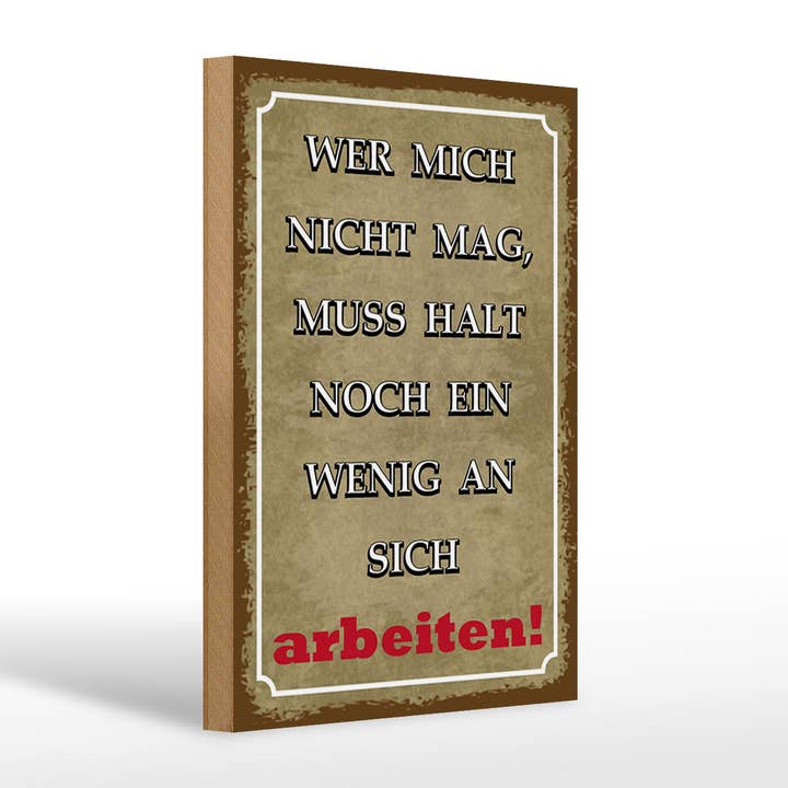 Cartel de madera 20x30 cm A quien no le gusto, necesita más decoración para venta al por mayor de Femer