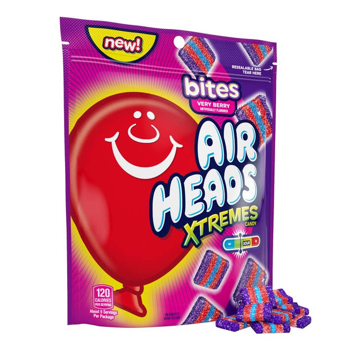 Airheads Xtremes Bites Meget Bær Sur Strimler 9oz 6 stk for engroshandel hos Long Island Candy Factory