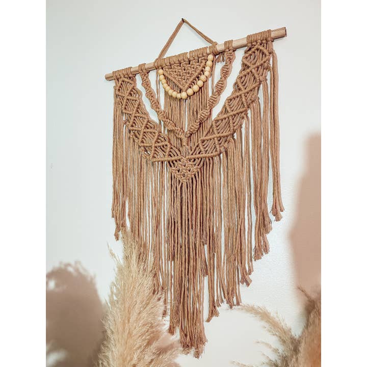 Naorvi Macrame - Wholesale Decorative Tassel/Wall Drop - Luxury Beaded Macrame Wall Hanging Modern Farmhouse Decor1