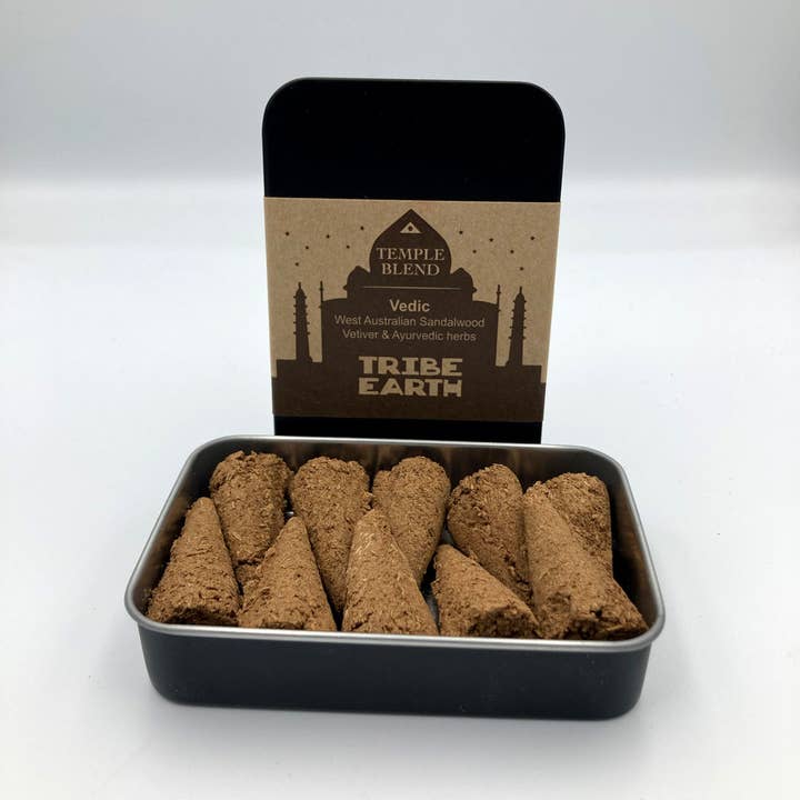 Tribe Earth Incense - Wholesale Incense - Vedic Cones - Sandalwood, Vetiver & Ayurvedic herbs