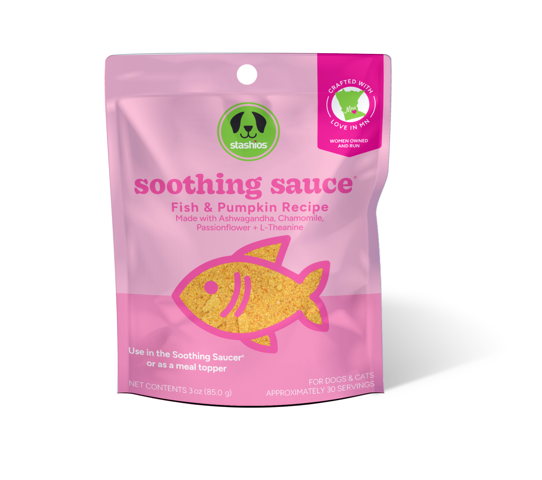 Stashios - Wholesale Pet Supplement - Dog - Soothing Sauce® Variety Box - 9 bags (3 bags of each flavor)2