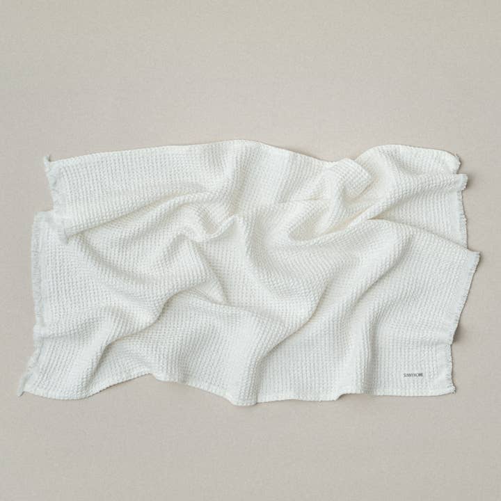 SUNNY HOME - Wholesale Bath Towel - Everyday Waffle Towels – Soft White1