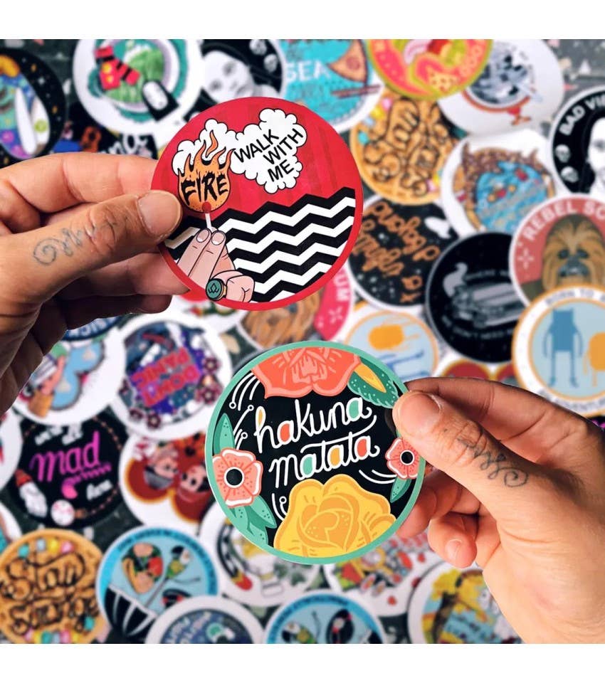 La Barbuda - No U.S. custom fees - Vente Autocollant - Autocollant vinyle Mononoke Fan Art « Fight Like a Girl » découpé3