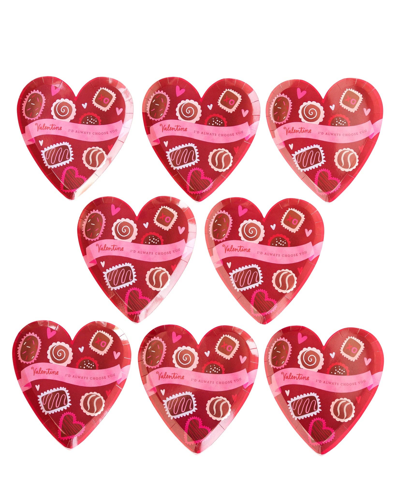 My Mind’s Eye - Wholesale Disposable Plate - VAL1045 - Box of Chocolates Paper Plate3