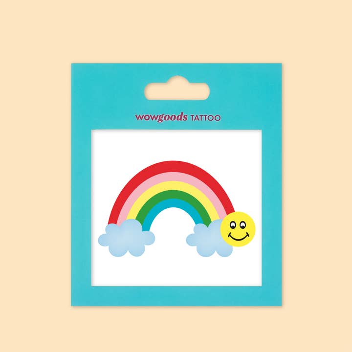 wowgoods - Wholesale Temporary tattoo - Temporary Tattoo Smiling Rainbow1