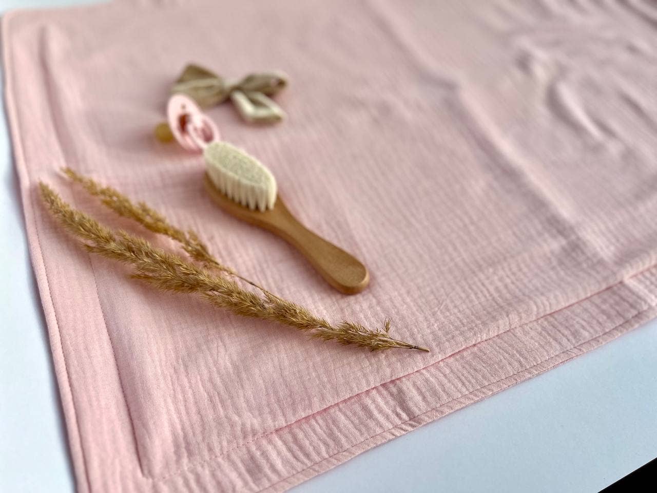 Pastel Baby - Wholesale Changing Mat/Pad - Baby - Baby Muslin Diaper Changing Pad 1 piece - Light pink