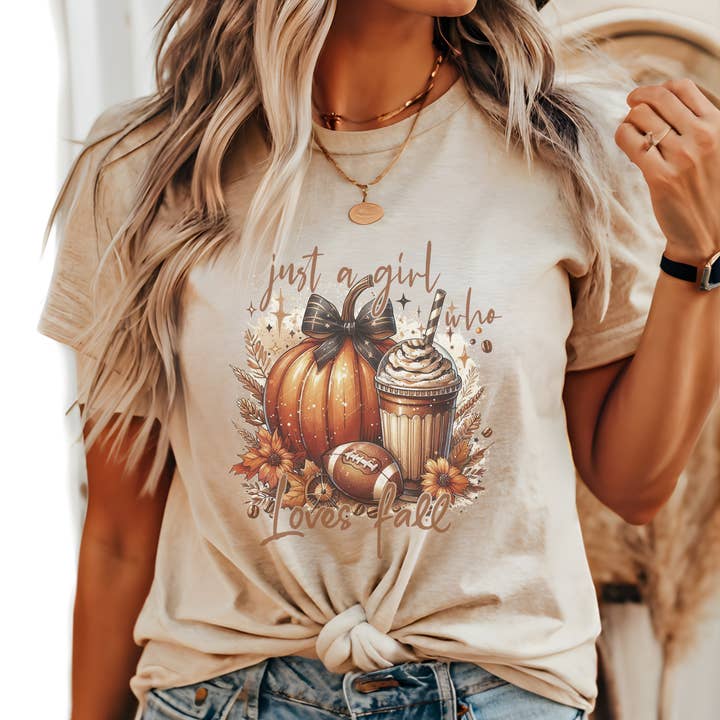 Juste une fille qui aime l'automne T-shirt pour femme saison automnale pour la vente par Trendznmore - Modern Graphic Apparel