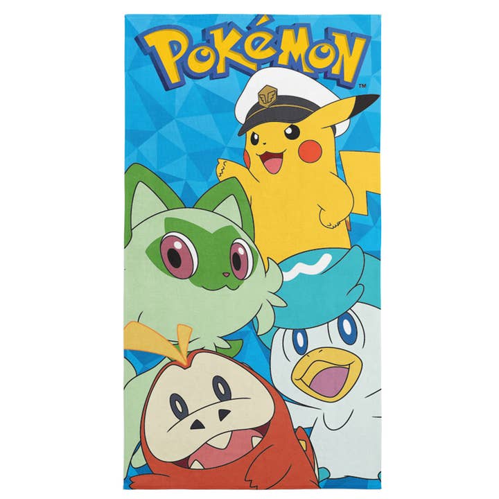 The Northwest Group - Wholesale Beach Towel - Pokemon POWER GROUP - Microfiber Beach Towel