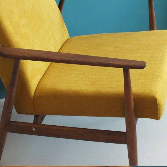 Workshop of Forms - Wholesale Stoel - Vintage fauteuil uit midden eeuw, mosterd, gerestaureerd7