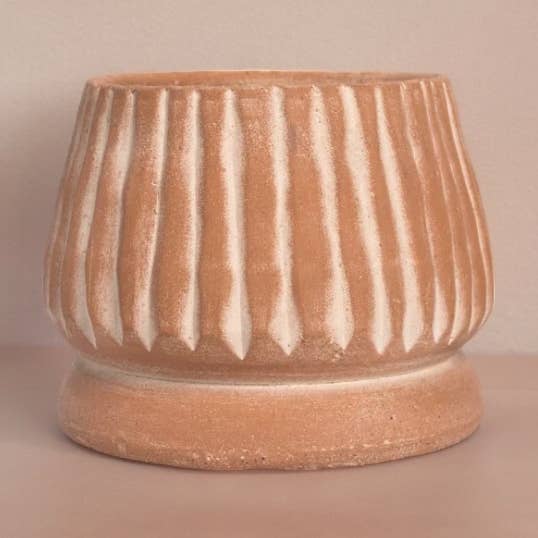 Mateo Terracotta Planter by Diego Olivero for wholesale by Meso Goods