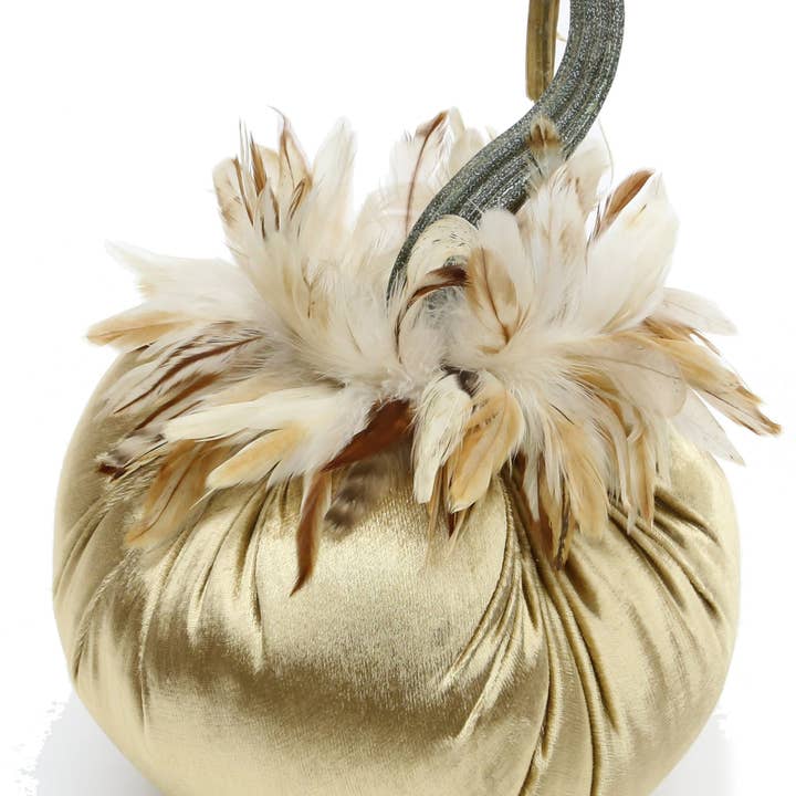 Brass w/Ginger Feather Collar for wholesale by Hot Skwash