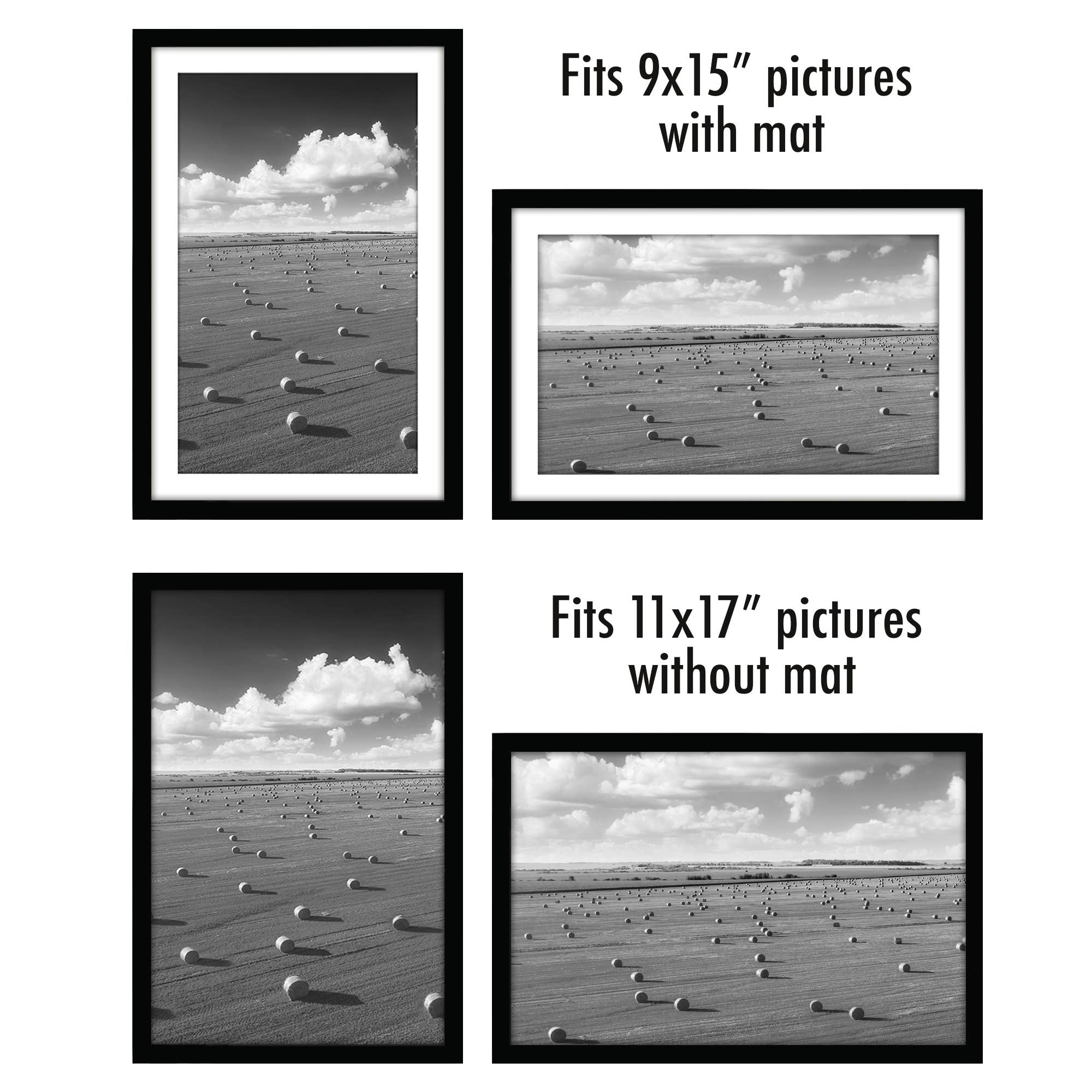 Americanflat - Wholesale Picture Frame - Americanflat Picture Frame with Mat Slim Molding (5 Pack)63