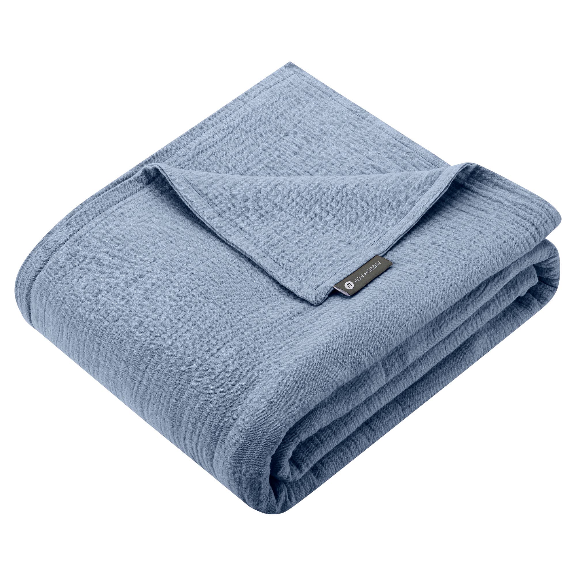 von Herzen – Engroshandel Tæppe – Muslin plaid i tern10