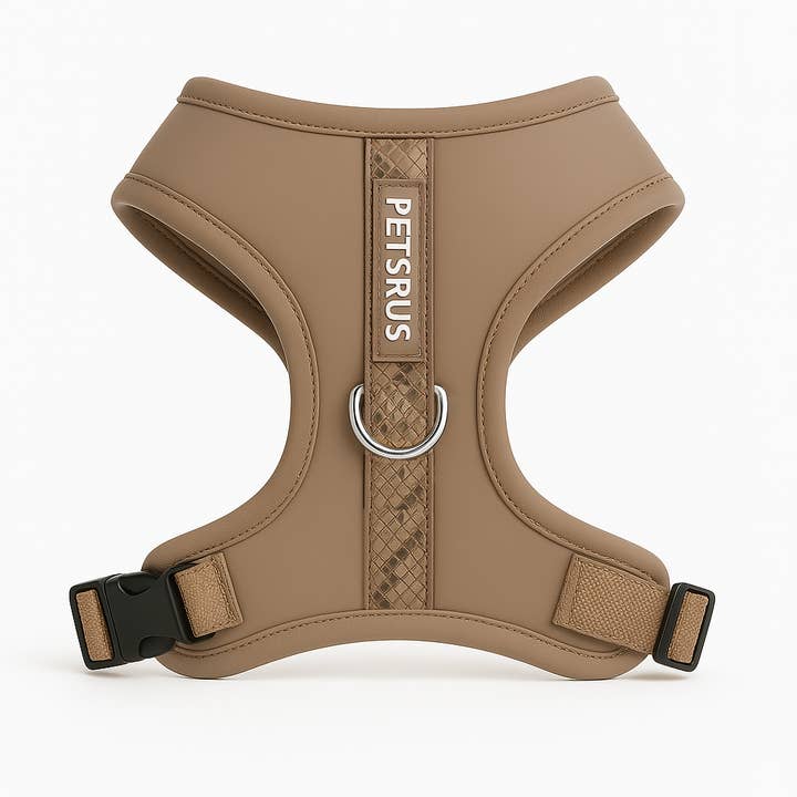 Adjustable No Pull Dog Harness, Brown Taupe Snake for wholesale by PETsRUS