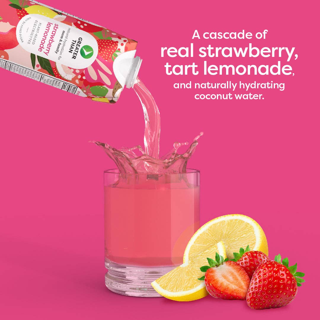 GREATER THAN - Wholesale Wellness Juice/Tonic - Strawberry Lemonade - 24 Pack3