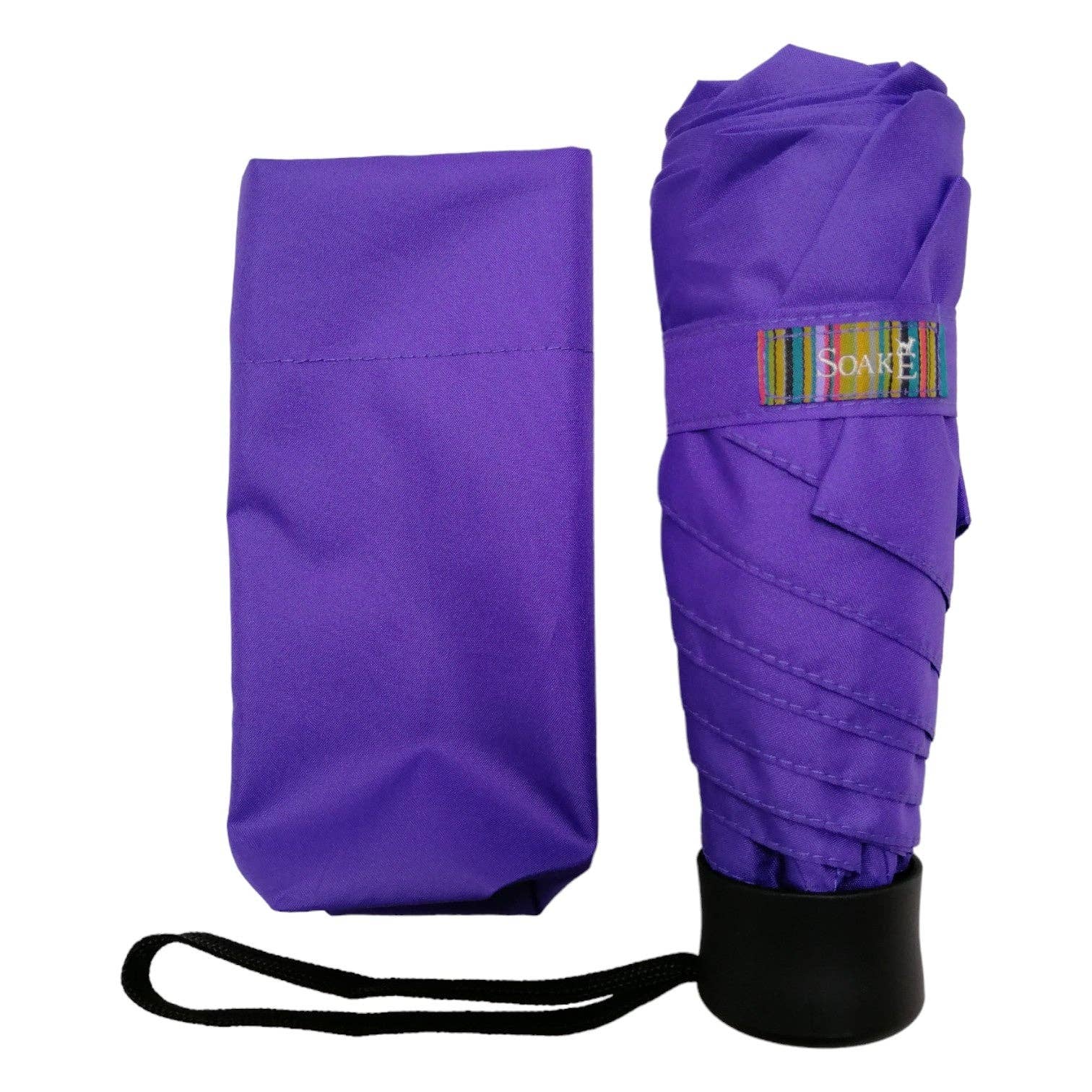 Soake – wholesale Umbrella – Unisex – Everyday Folding Super Mini Purple Umbrella7