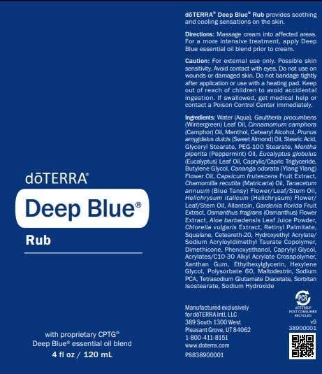 MEHIAZ - Venta al por mayor Spray/crema para el dolor - doTERRA Deep Blue Rub1