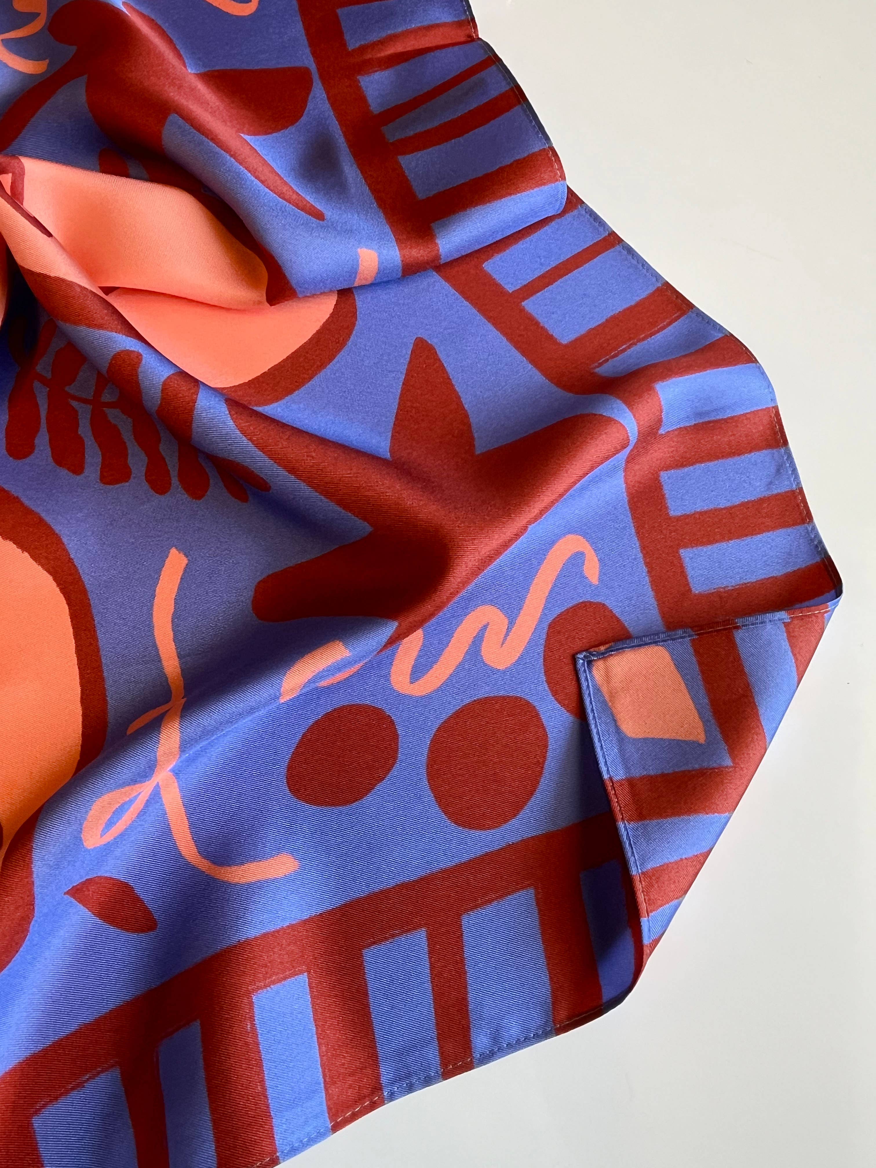 STUDIO ARDE - Wholesale Scarf - Women's - Medium RITUAL Scarf / 100% Silk Twill Capsule1