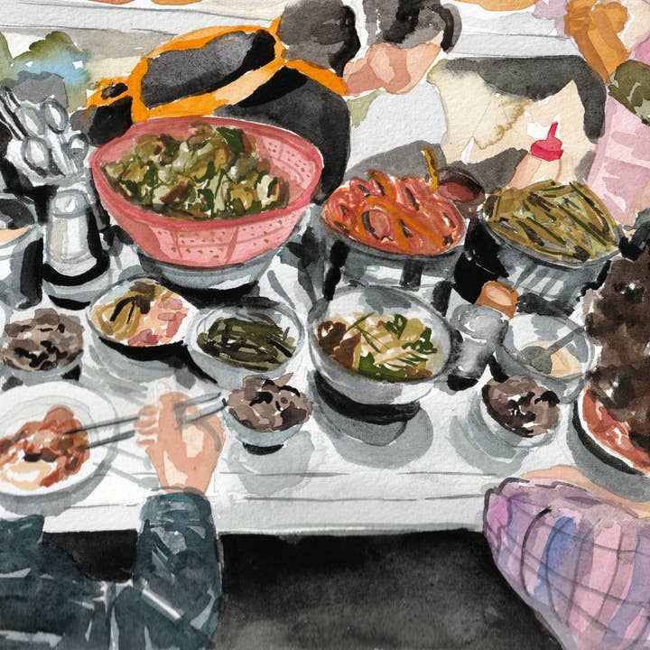 Medjool Studio Art Print Shop - Wholesale Art Print - Korean Street Food III, Korean Art Print