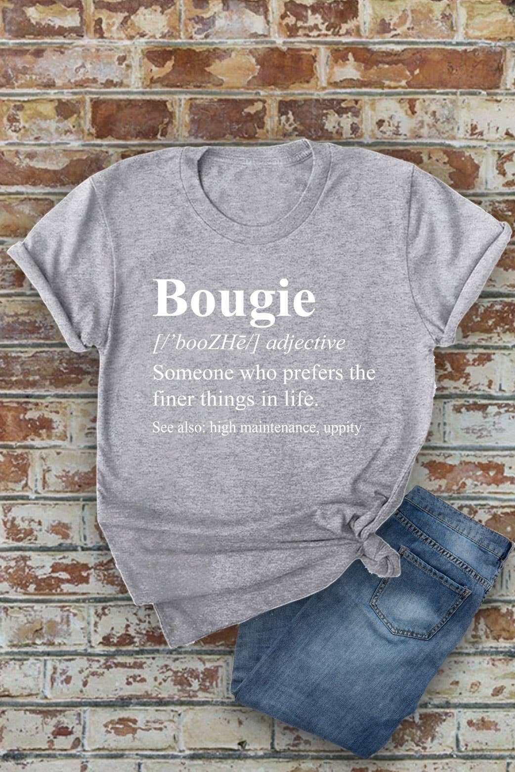 Top Avenue – Engroshandel T-shirt med print - Dame – Bougie Definition, Unisex rundhalset T-shirt5