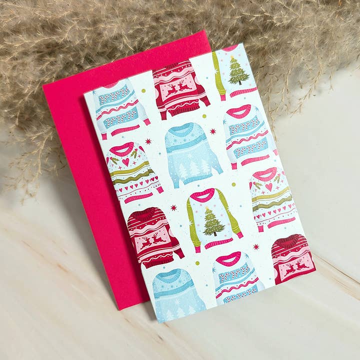 Carte de Vœux Miniature Temps de Pull pour la vente par Cheeky Peach Designs