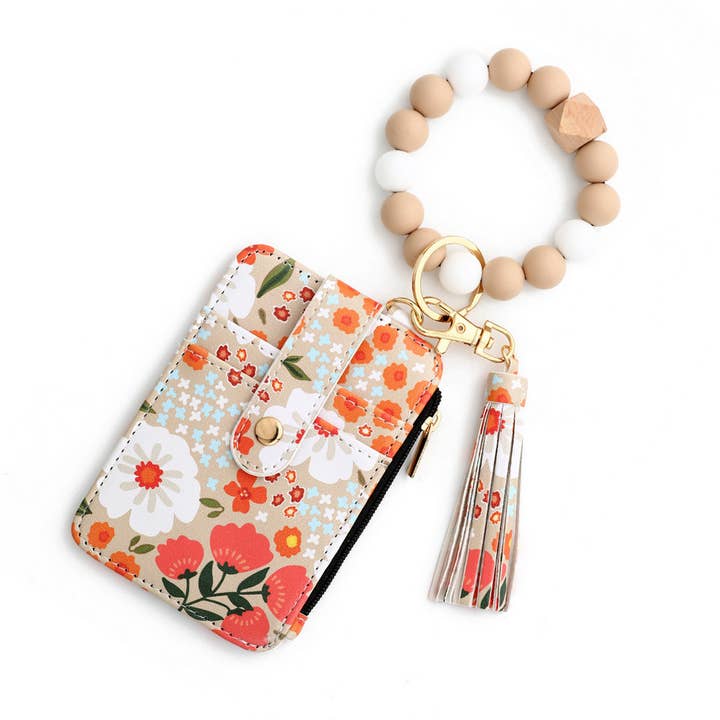 ACCITY - Wholesale Keychain Bracelet - NEW ARRIVAL BRACELET FLORAL KEYCHAIN_CWMM12954