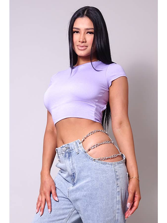 CEFIAN FASHION – Großhandel Strickoberteil – Damen – DOMINIQUE OPEN BACK CROP TOP3