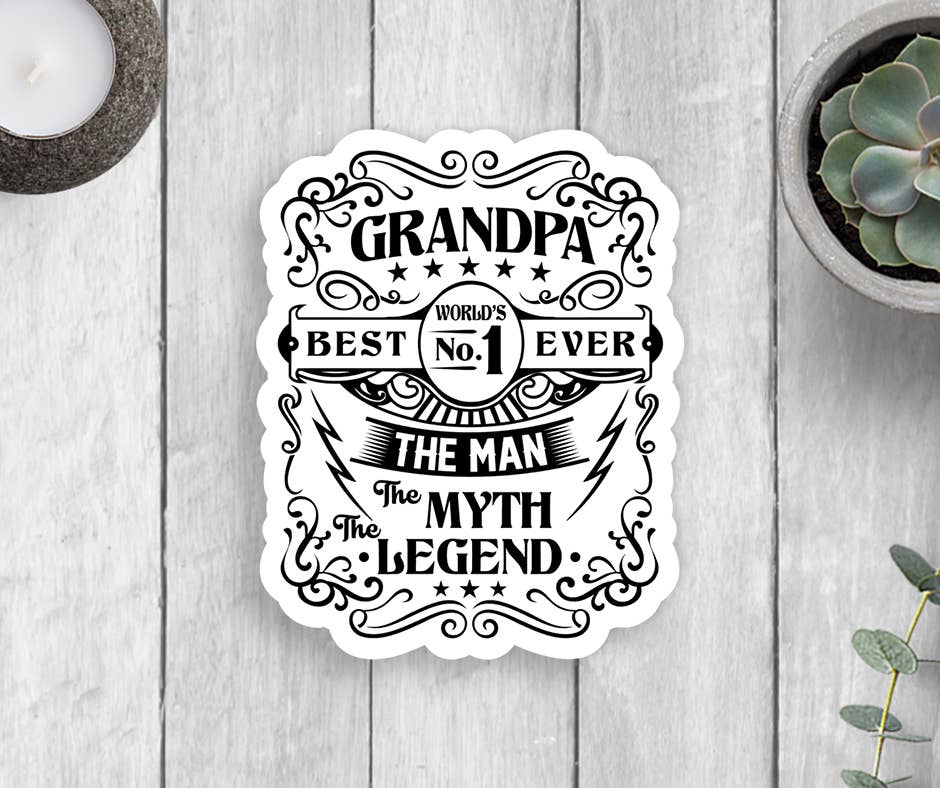 Expression Design Co - Wholesale Sticker - Grandpa Vinyl Sticker
