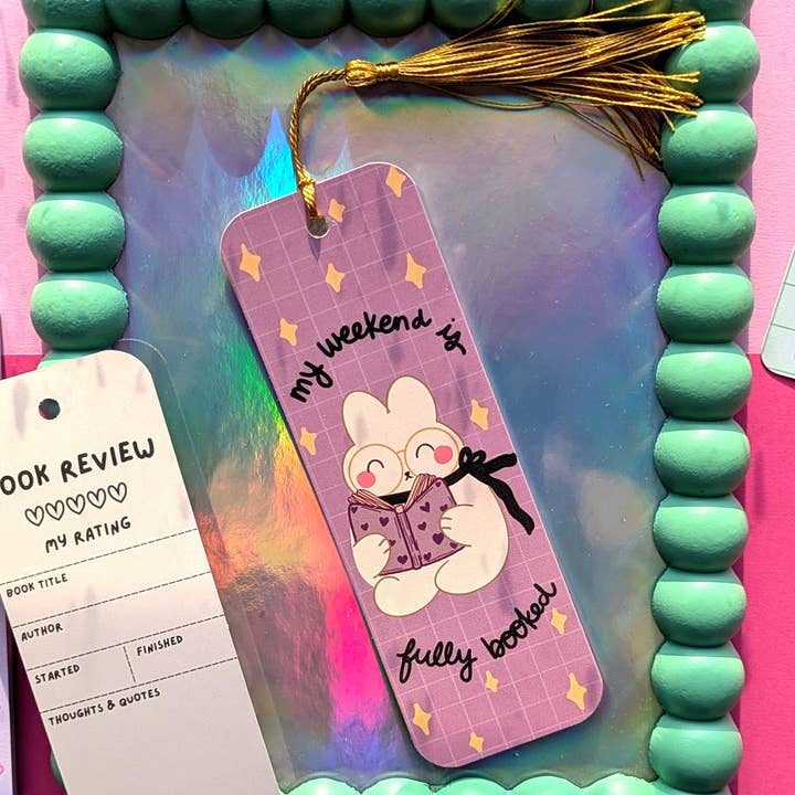 Studio Kumimi - Wholesale Bookmark - My Weekend Is Fully Booked Bookmark1