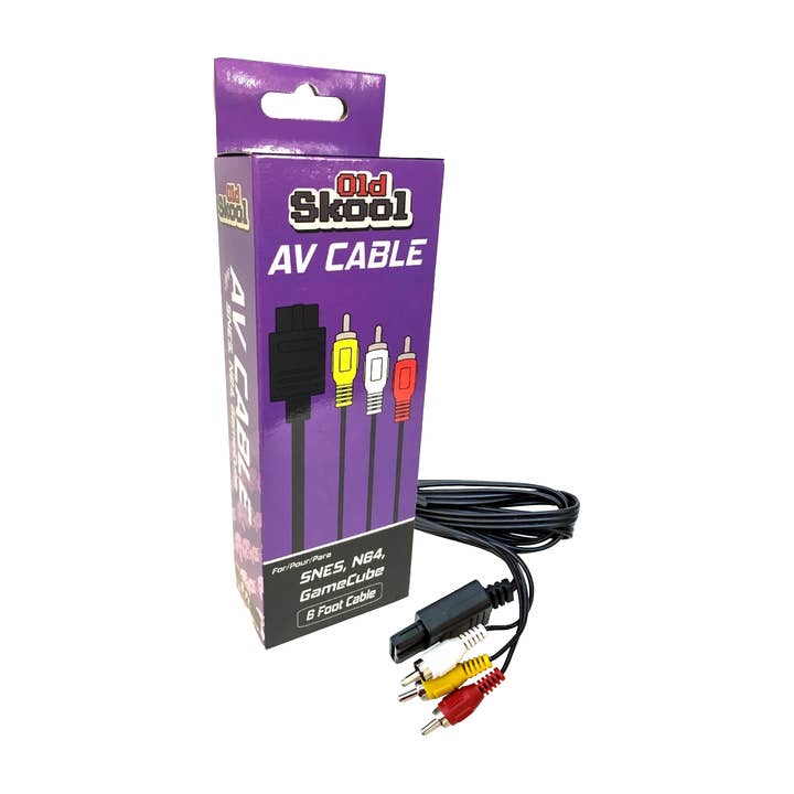 Old Skool - Wholesale Charging Cable - SNES, N64, GCN AV Cable (Retail)