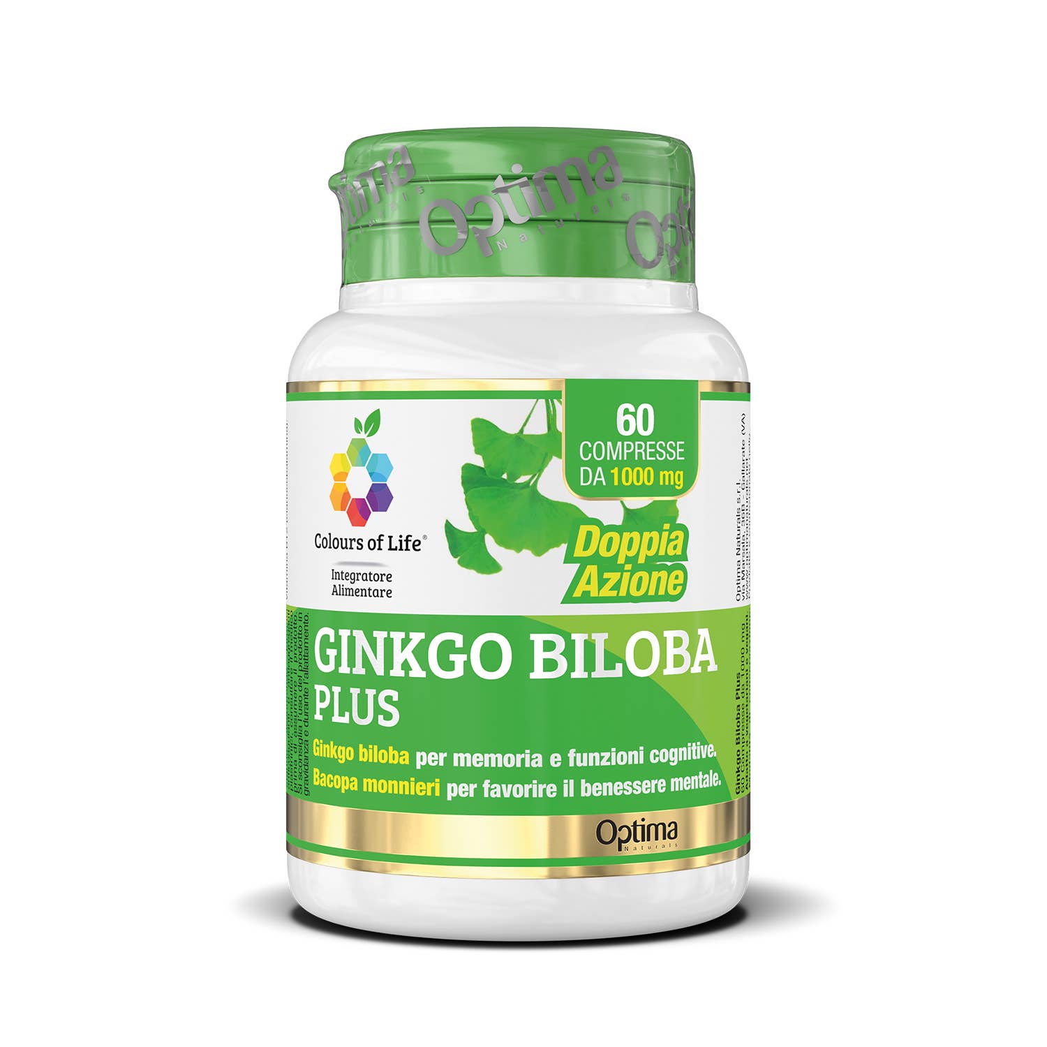 OPTIMA NATURALS - Wholesale Oral Supplement/Vitamin - Ginkgo Biloba Plus, 60 Tablets, 1000mg