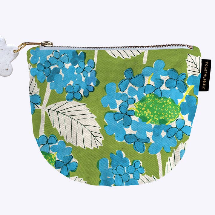 Everyday Coin Purse: Big Blooms Print for wholesale by Togetherness