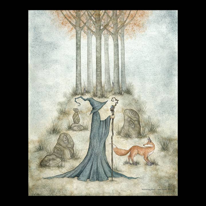 8x10 PRINT - Wandering Mage for wholesale by Amy Brown Art
