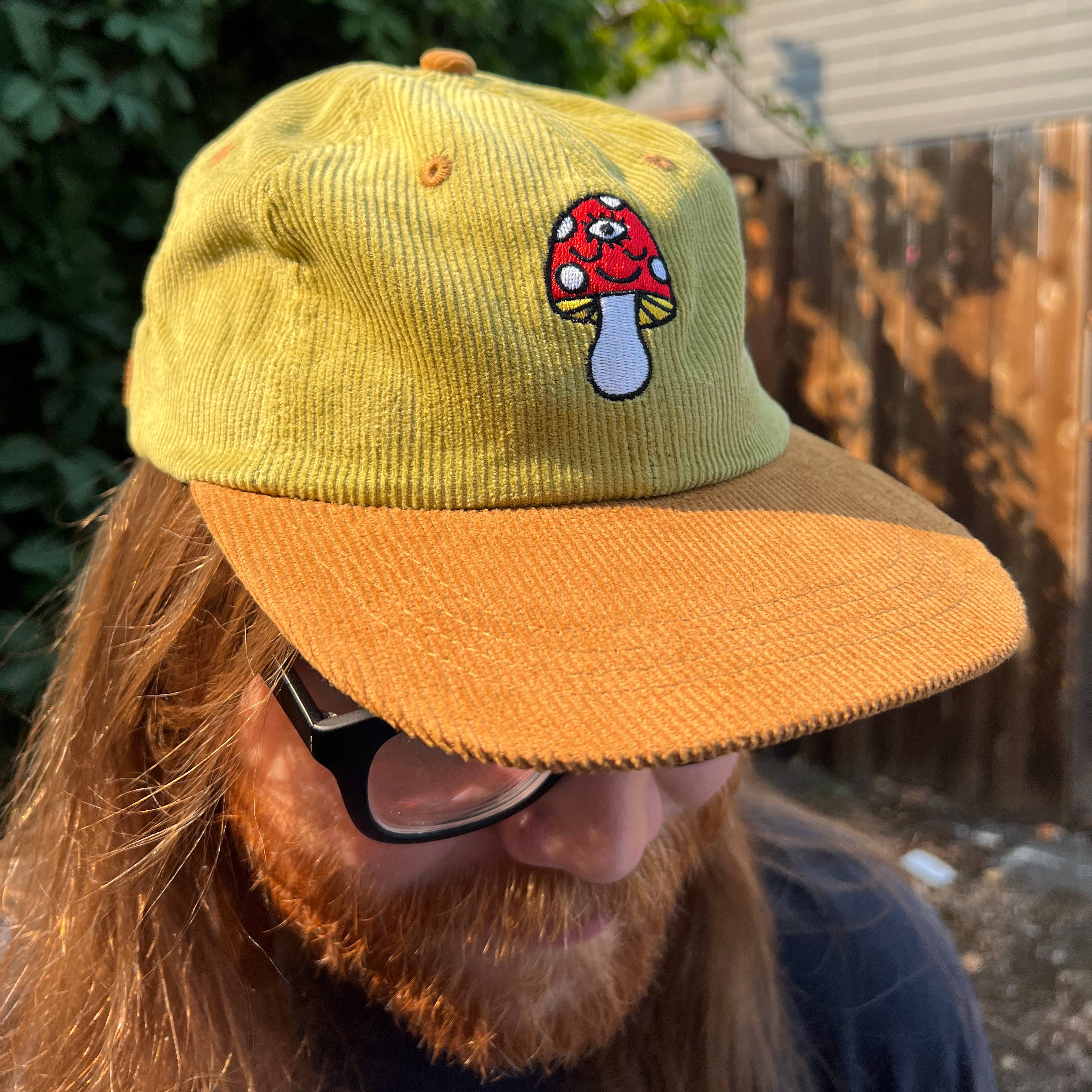 Wokeface - Wholesale Baseball Cap - Unisex - Hat - Mushroom Corduroy1