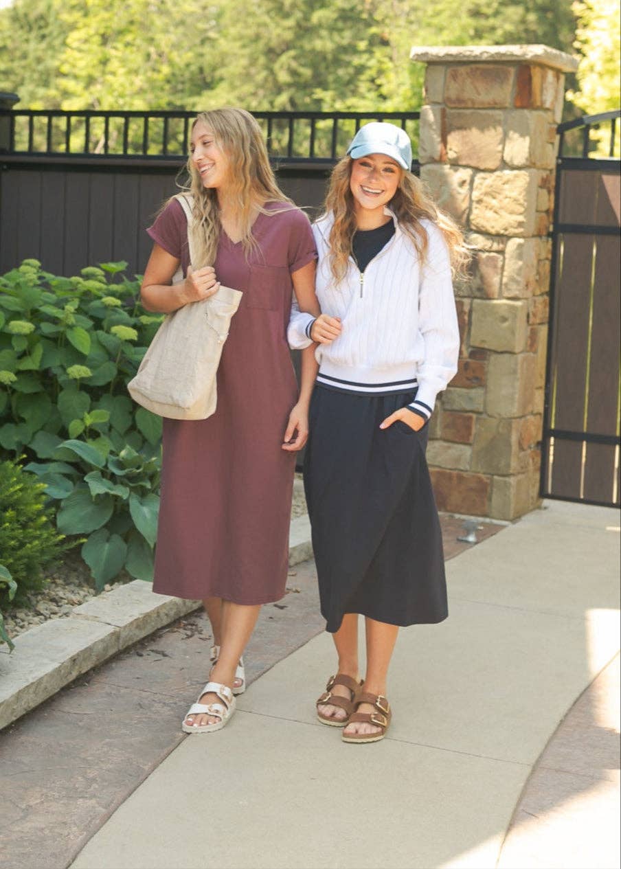 Inherit Clothing Company - Wholesale Dress - Women's - Finley T-shirt Midi Dress2