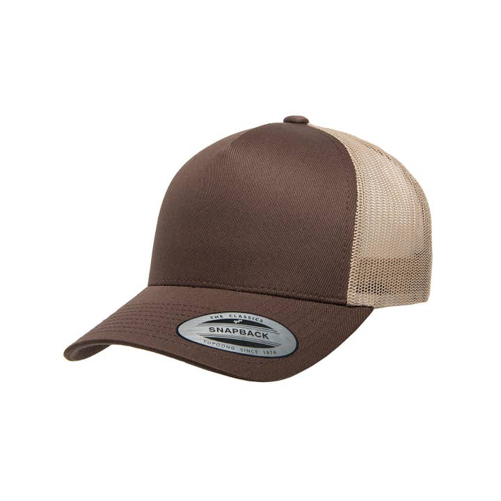 Total Apparel - Wholesale Trucker Hat - Unisex - Yupoong Adult 5-Panel Retro Trucker Cap | 65064