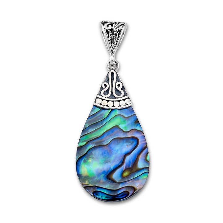 SS Abalone Birnenform Anhänger für den Großhandel von Eli Pebble