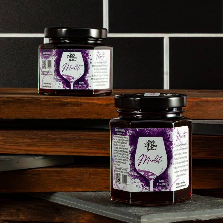 Simply DiWine Jellies, LLC – Großhandel Marmelade/Gelee – Merlot-Weingelee 156 g3