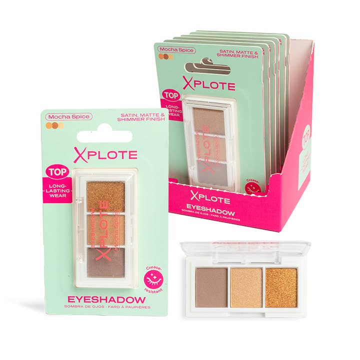PALETA DE SOMBRAS XPLOTE MOCHA SPICE para venta al por mayor de Aquarius Cosmetic SLU