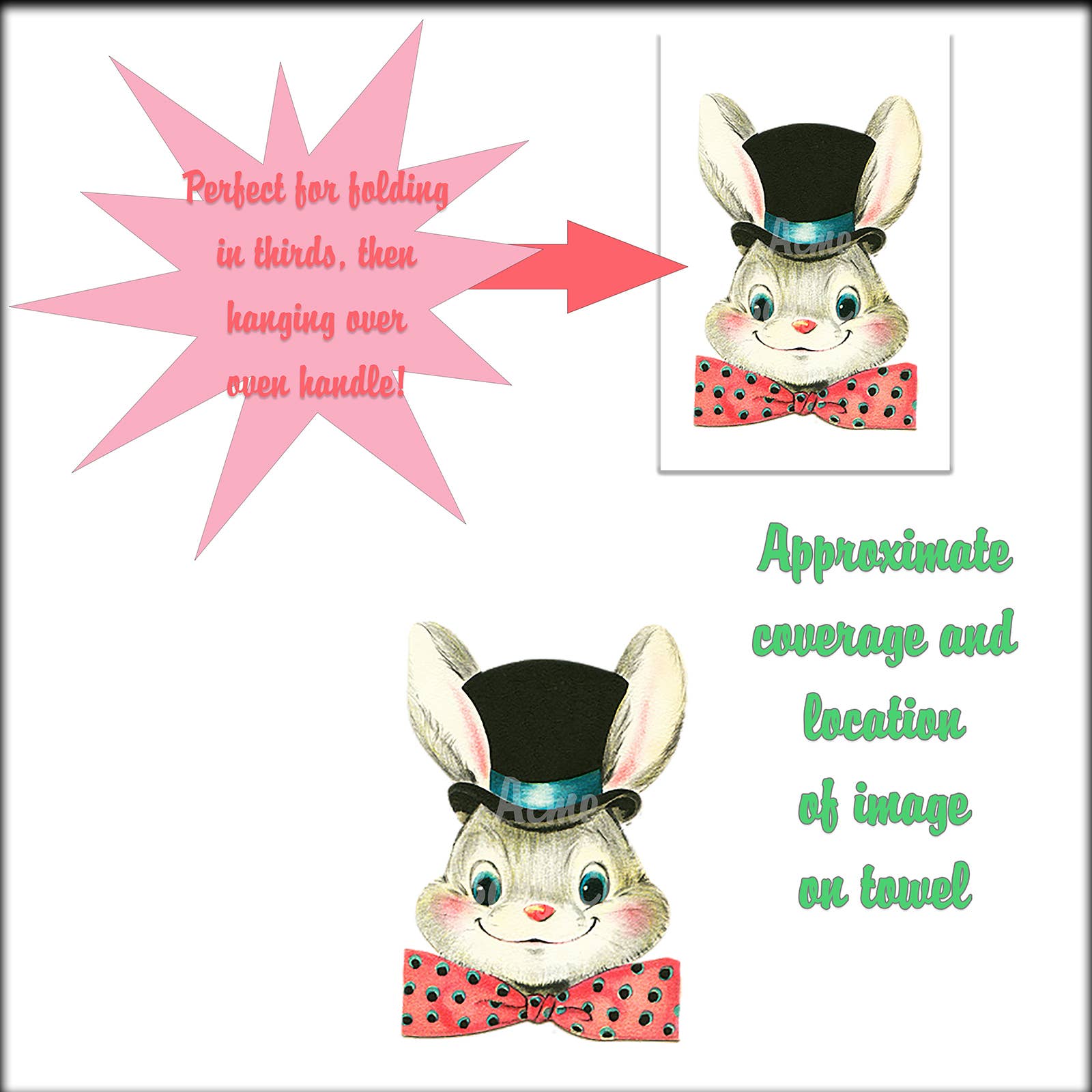 Acme. Baby Co. LLC - Wholesale Tea Towel - Fresh Green Figs Organic Retro Kitchen Towel2