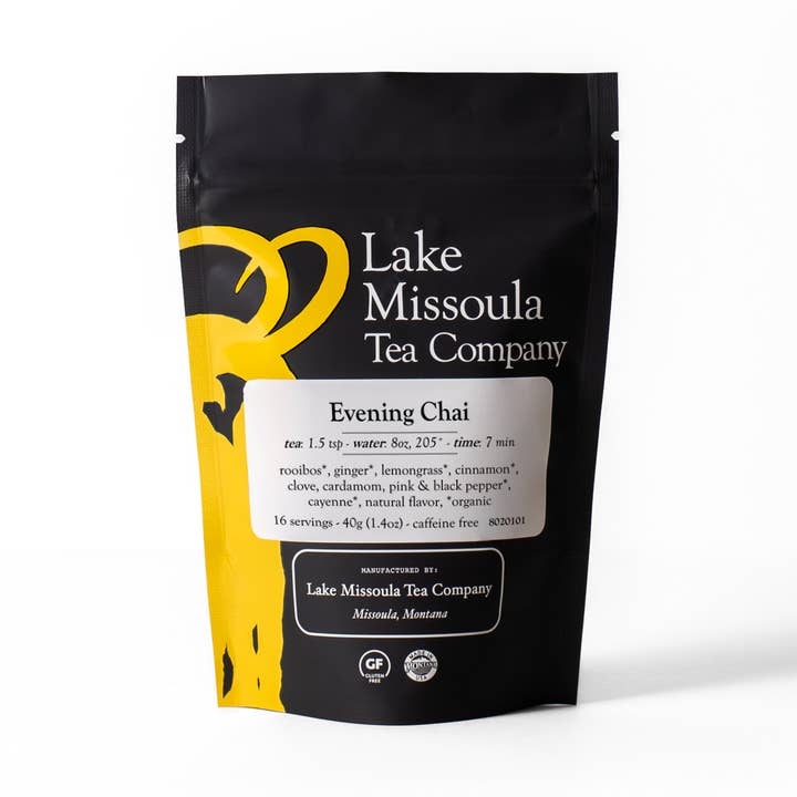 Evening Chai for wholesale by Lake Missoula Tea Company