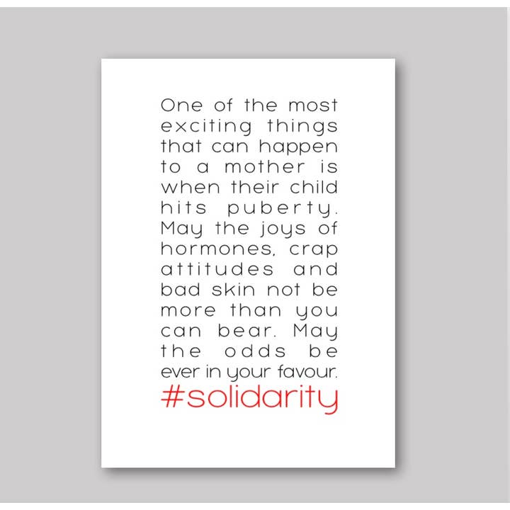 Puberty Solidarity for wholesale by What She Said Creatives