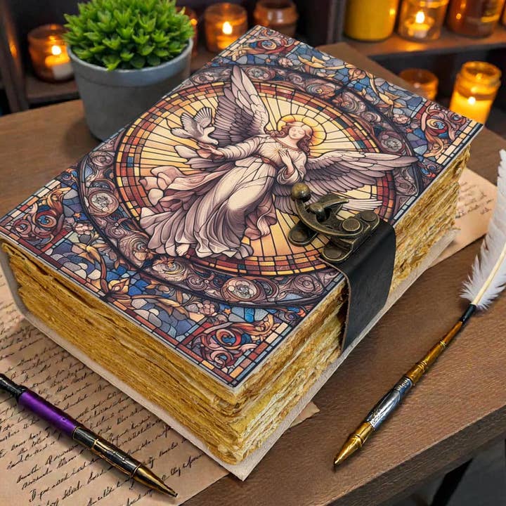 Ángel Cuero Grimorio Diario Oración del Arcángel y Espiritual para venta al por mayor de MNM HANDICRAFTS