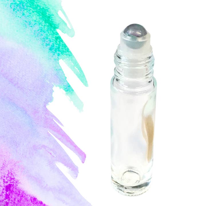 Regenbogen-Fluorit-Rollerflasche 5/10ml - Verschluss/Info-Karten-Option für den Großhandel von Essential Wellness - Body, Mind, Spirit