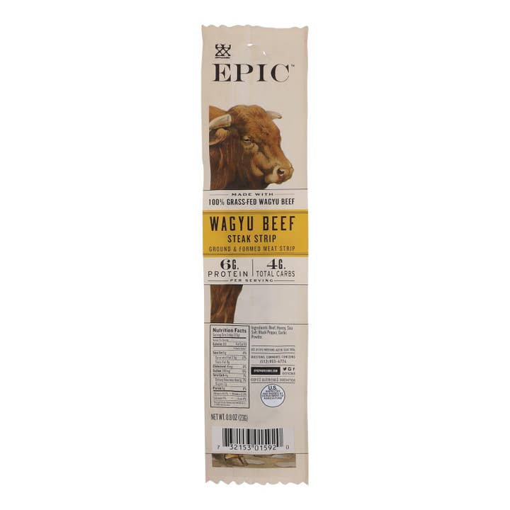 Epic - Strips - Wagyu Beef Steak - Case Of 20 - .8 Oz for wholesale by Everyday Supply Co