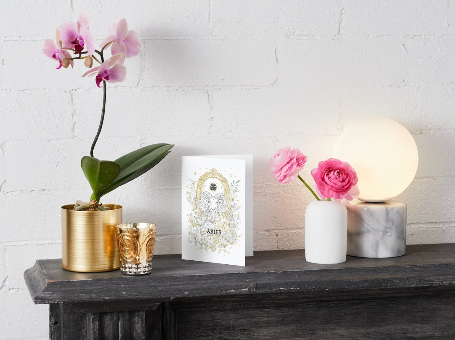 House of Osiris - Wholesale Birthday Card - Aries (March 21 – April 19) Zodiac Astrology Birthday Card | Blank Inside for Customized Birthday Wishes4