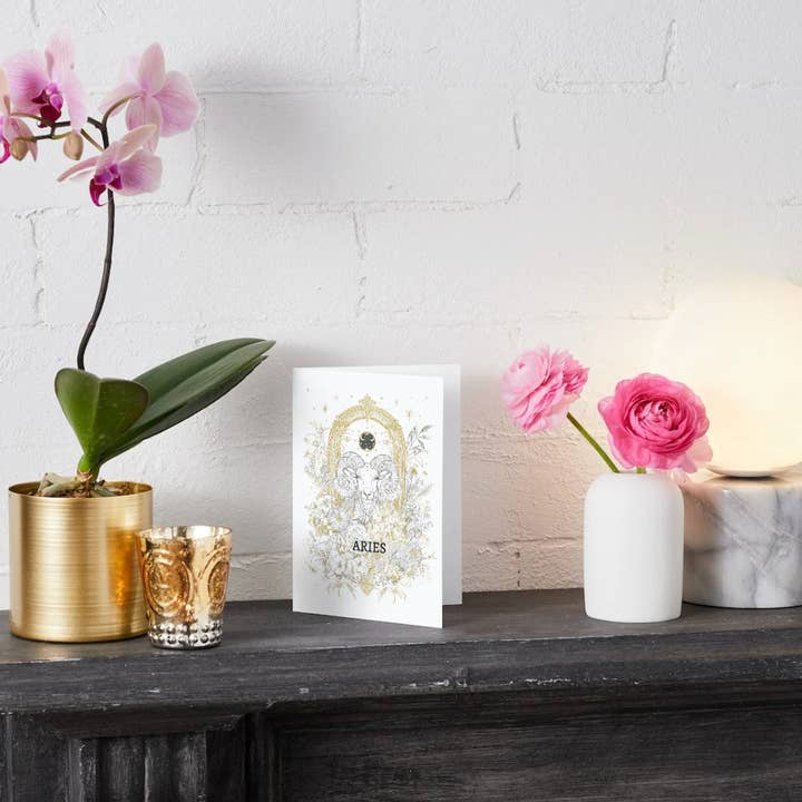 House of Osiris - Wholesale Birthday Card - Aries (March 21 – April 19) Zodiac Astrology Birthday Card | Blank Inside for Customized Birthday Wishes4