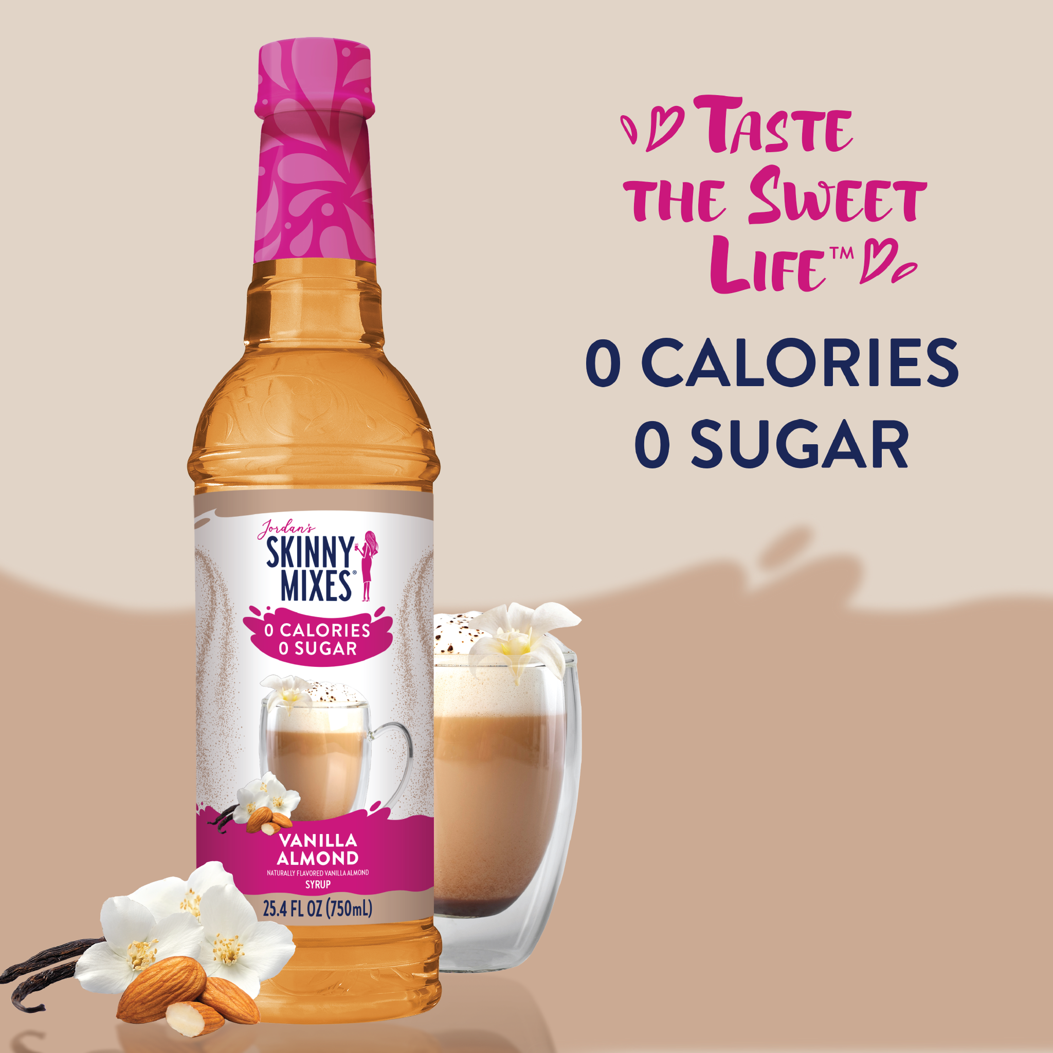 Jordan's Skinny Mixes - Wholesale Flavored Syrup - Sugar Free Vanilla Almond Syrup2